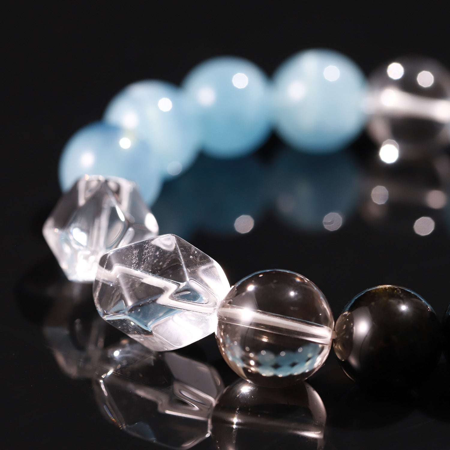 Aqua Quartz Guardian Bracelet