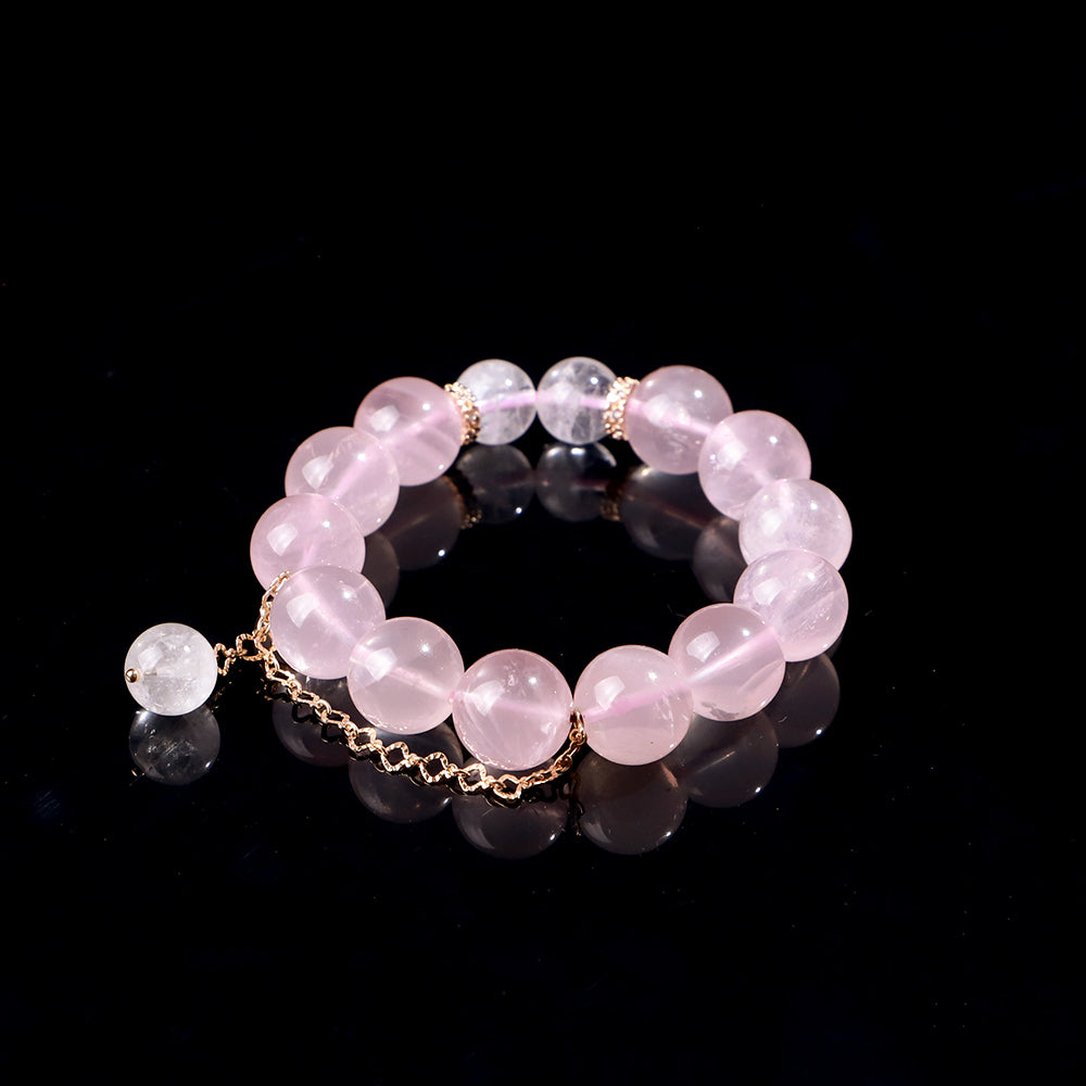 Rose Quartz × Clear Quartz “Gentle Promise” Bracelet
