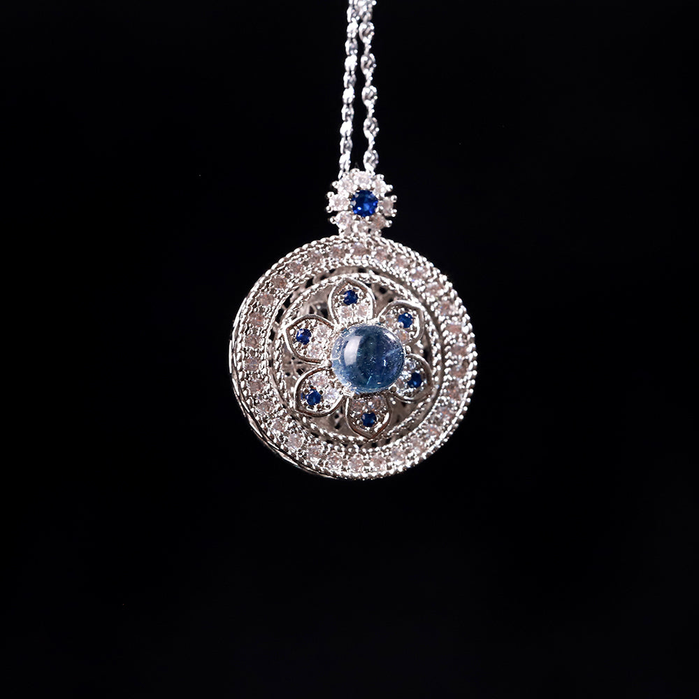 Blue Crystal “Star Compass” Necklace