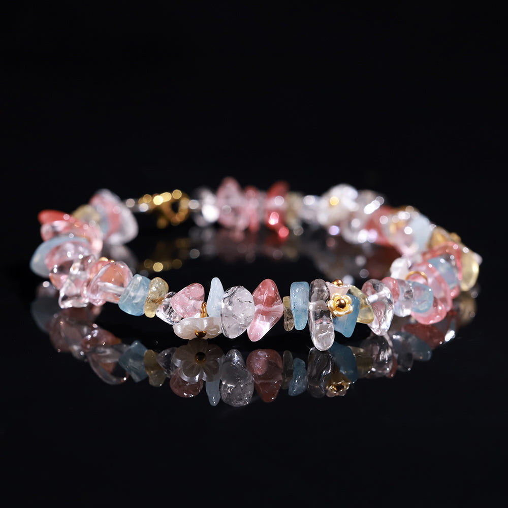 Pastel Crystal Chip “Candy Aura” Bracelet