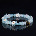 Aquamarine Chip “Sea Breeze Bloom” Bracelet
