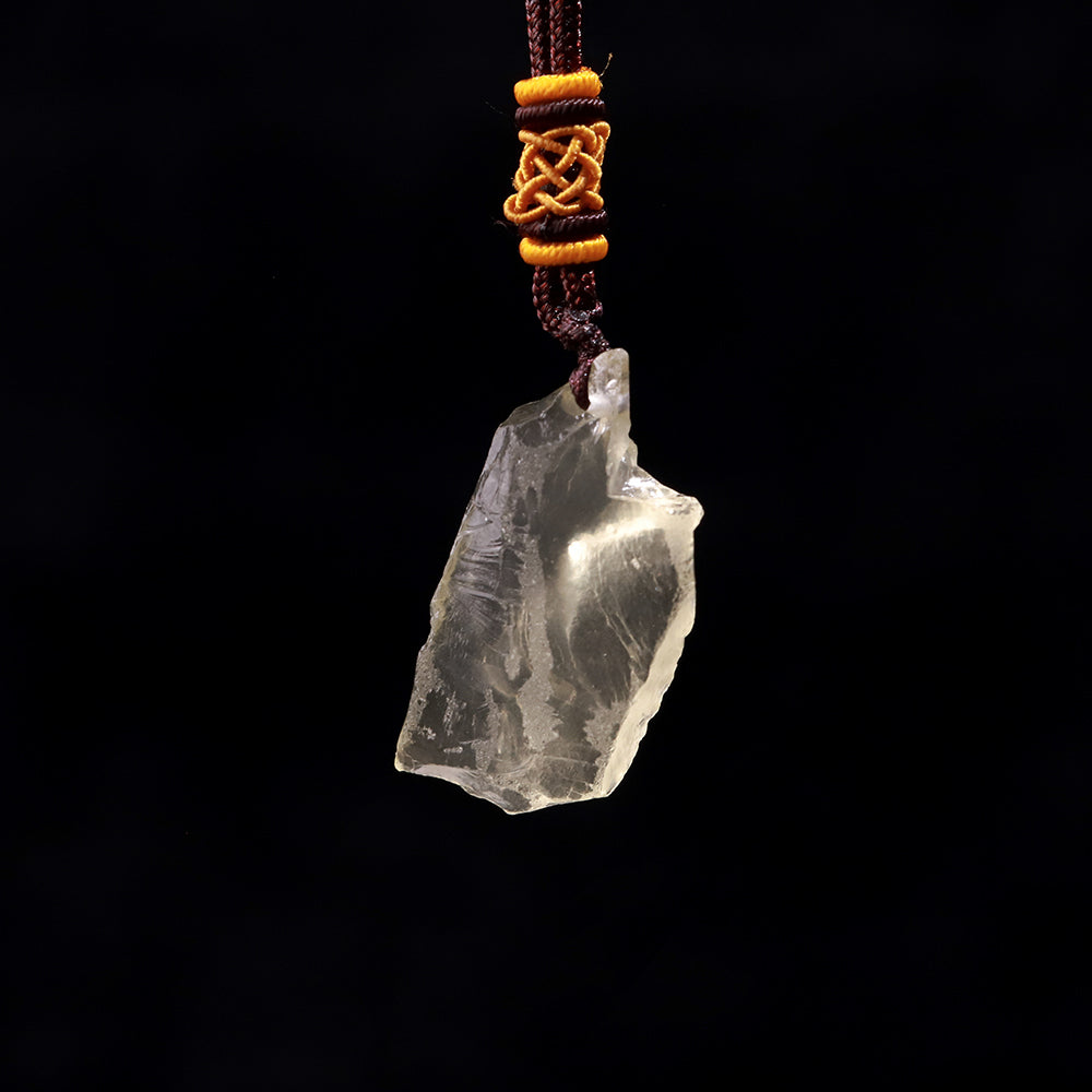 Citrine Raw “Soft Sunlight” Pendant