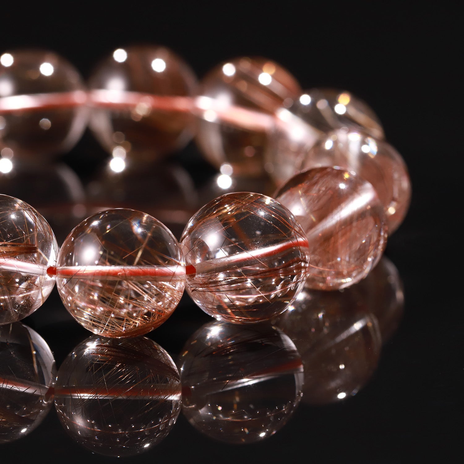 Red Rutilated Quartz “Passion Flow” Bracelet