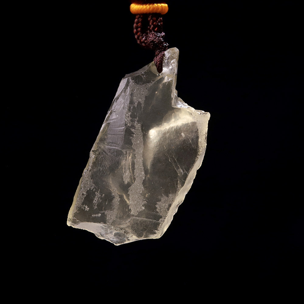 Citrine Raw “Soft Sunlight” Pendant