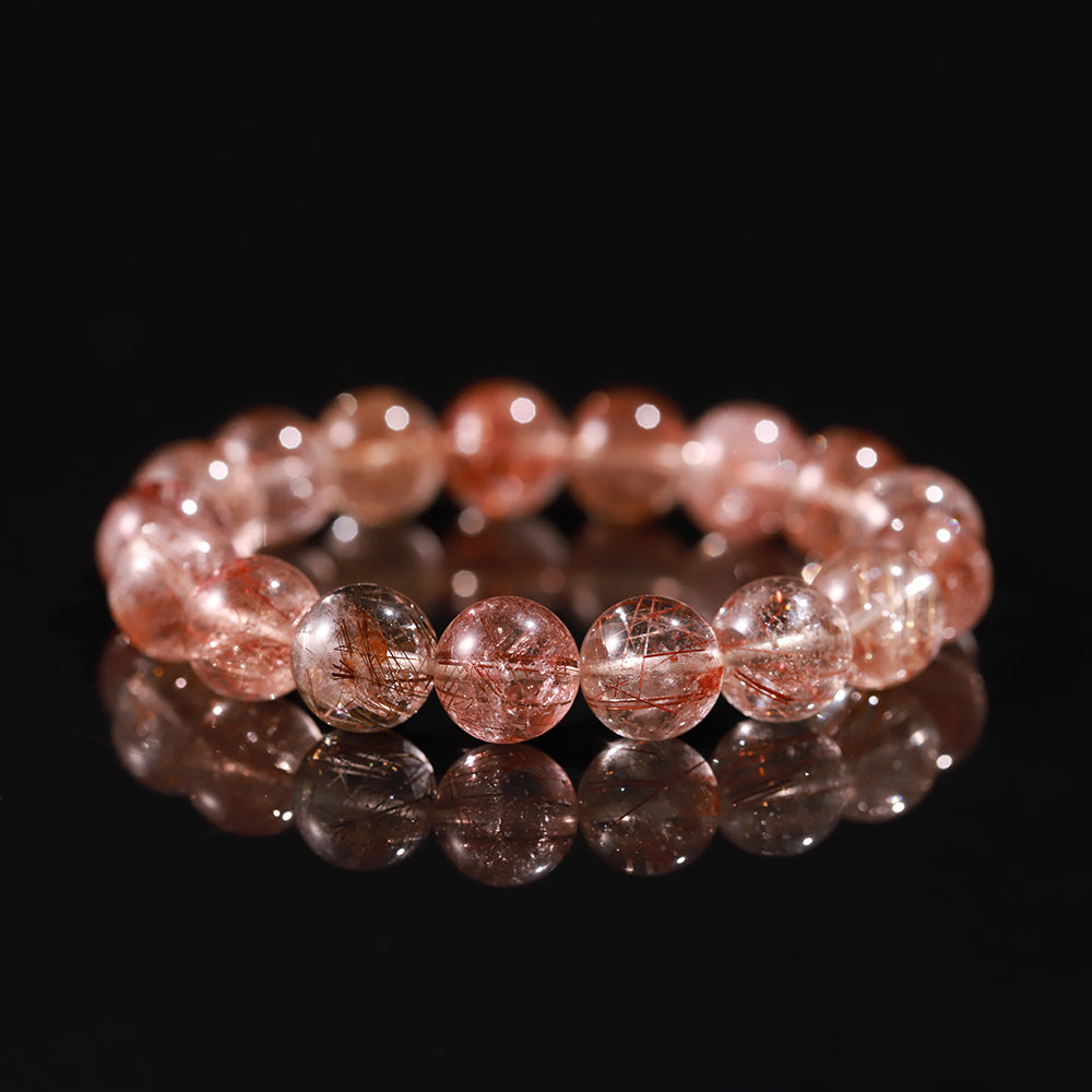 Rose Rutilated Quartz “Grace Energy” Bracelet